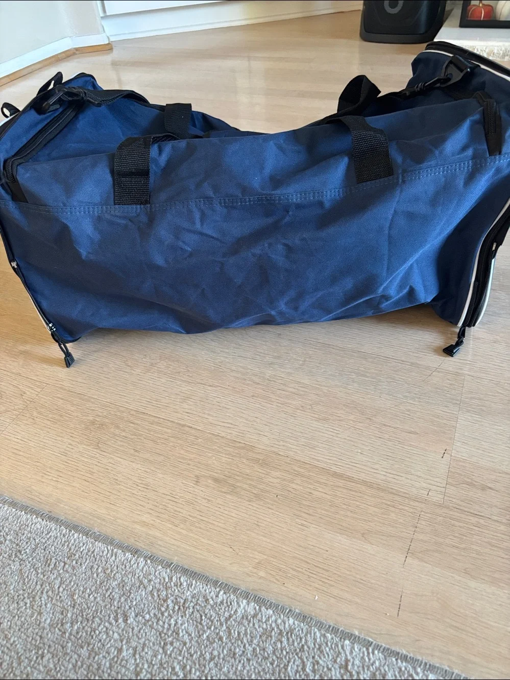 New England Patriots Navy Team Duffle Bag
